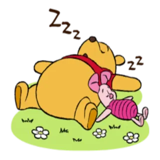 😴 Winnie the Pooh Zzz Winnie the Pooh, Pimpi, Dormire, Cartoni animati, Disney telegram sticker