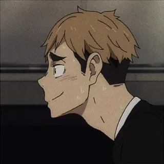 🥞 Anime, Pot, Postać, Profil boczny telegram sticker