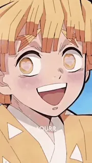 ❤️ Zenitsu Agatsuma Demon Slayer AOURR Anime, Demon Slayer, Zenitsu Agatsuma, Cartoon whatsapp sticker