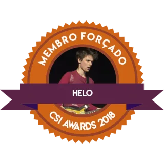 🥴 MEMBRO FORÇADO
HELO
CSI AWARDS 2018 nagroda, wydarzenie, osoba, piosenkarz, Helo, CSI, występ telegram sticker