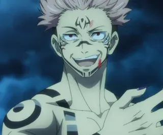 😏 Sukuna Jujutsu Kaisen anime, jujutsu kaisen, sukuna, character, demon, villain telegram sticker