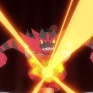 🔥 Incineroar Pokémon Pokémon, Incineroar, fire, animal, cartoon, video game telegram sticker