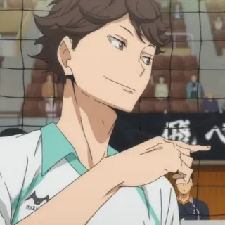 💗 Oikawa Tooru Haikyuu!! Anime, Haikyuu, Oikawa Tooru, Pallavolo, Personaggio telegram sticker