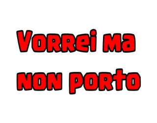 ❤ Vorrei Ma
NON PORTO Italiano, Testo, Messaggio telegram sticker