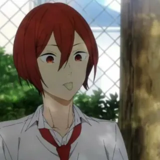 😛 Anime, Manga, Personaje, pelo rojo, Dibujo animado telegram sticker