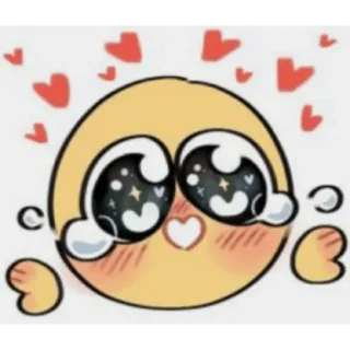 😀 Emoji, Amor, Fofo, Corações, Kawaii whatsapp sticker