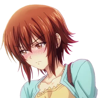 😳 anime, girl, cute, character, blush, cartoon telegram sticker