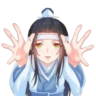 🏵 Anime, Mani, Personaggio, Carino, Manga telegram sticker