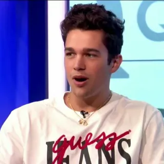🌩 guess JEANS Mann, männlich, Typ, Jeans, T-Shirt, Porträt, Promi telegram sticker