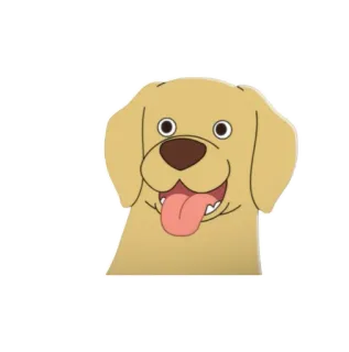 🐶 cão, cachorro, animal de estimação, animal, desenho animado, fofo, golden retriever, animal doméstico telegram sticker