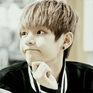✨ V kpop, bts, taehyung, singer, idol, portrait telegram sticker
