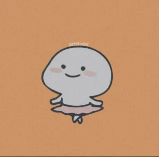 ⛅ artifolal cute, animated, sticker, dancing, ballet, toon, blob telegram sticker