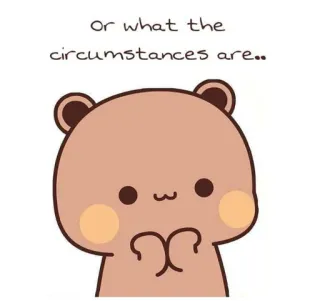 ❤️ Or what the circumstances are.. ours, mignon, dessin animé, animal, Peachcat, amour telegram sticker