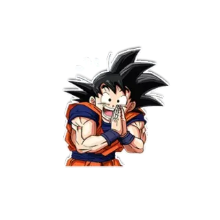😅 Goku Dragon Ball 动漫, 七龙珠, 悟空, 卡通 telegram sticker