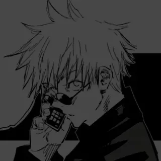 🗡️ Satoru Gojo Jujutsu Kaisen аниме, манга, годжо сатору, магическая битва, телефон telegram sticker