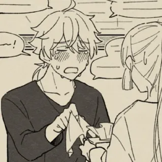 🍡 Anime, Płacz, Smutny, Emocjonalny, Postać telegram sticker