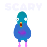 😱 chim, bồ câu, hoạt hình, nhãn dán, hài hước whatsapp sticker