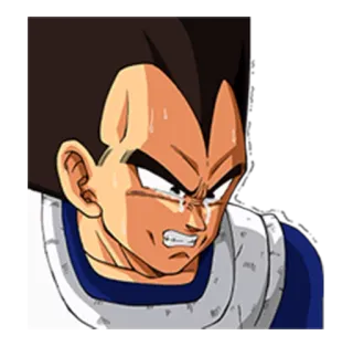 😥 Vegeta Dragon Ball Vegeta, Dragon Ball Z, anime, llorando telegram sticker