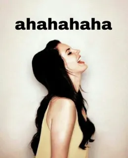 😂 ahahahaha rindo, mulher, alegria, humor, lol, expressão, risada telegram sticker