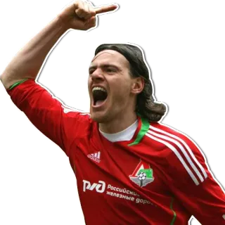 👆 サッカー, スポーツ, 侮辱的なジェスチャー, 選手, 男性 telegram sticker