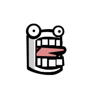 😆 Meme, Trollface, Internet, Drôle, Rage Comic, Dessin animé, Expression telegram sticker
