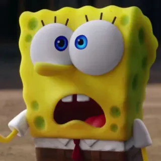 🐙 SpongeBob SquarePants SpongeBob, cartoon, funny, expression, animated telegram sticker
