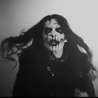 🕸 Black Metal, Corpsepaint, Música, Terror, Mal, Escuro, Assustador telegram sticker
