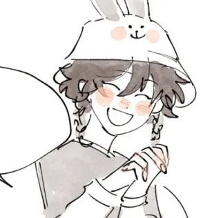 😍 Venti Genshin Impact Anime, Spiel, Venti, Genshin Impact, süß, Hase telegram sticker