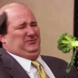 🤮 Kevin Malone The Office kevin, malone, brocoli, bureau, série télé, réaction telegram sticker