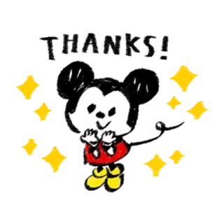 🙏 THANKS! grazie, gratitudine, cartone animato, carino, scintillio, rosso, giallo whatsapp sticker