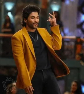 🤟 Allu Arjun actor, indio, bollywood, baile, modelo telegram sticker