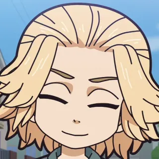⚜ Mikey Tokyo Revengers Anime, Cartoon, Charakter, Tokyo Revengers, Mikey, Lächeln telegram sticker