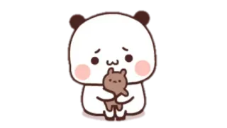 🍩 panda, cartoon, cute, teddy bear, kawaii telegram sticker