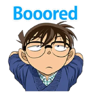 🙄 Booored cartoon, bored, anime, eyes whatsapp sticker