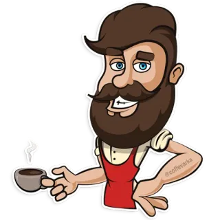 😊 @colfevarka Kaffee, Barista, Getränk, Café, Trinken whatsapp sticker