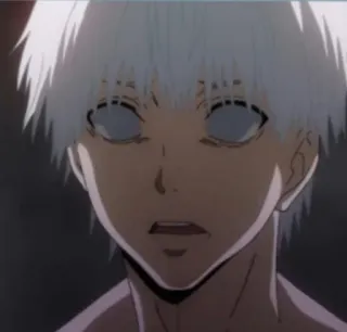⛓️ Ken Kaneki Tokyo Ghoul anime, manga, horror, monster, white hair, ghoul, tokyo ghoul telegram sticker