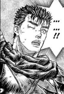 🖤 Guts Berserk ... manga, anime, sword, warrior, berserk whatsapp sticker