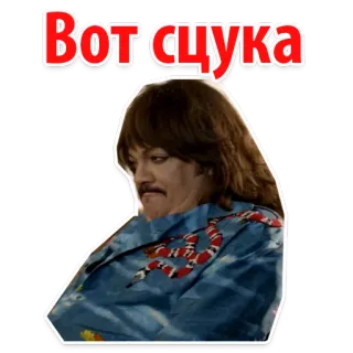 😰 Вот сцука 러시아어, 모욕, 욕설, 표현, 사람 whatsapp sticker