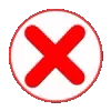 ❌