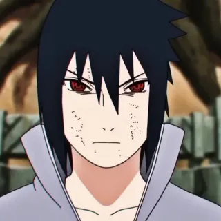 🥢 Sasuke Naruto Anime, Mangá, Ninja, Sasuke, Uchiha, Personagem, Rosto telegram sticker