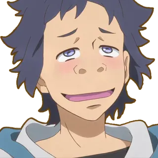 🤤 anime, cartone animato, personaggio, ritratto, espressione telegram sticker