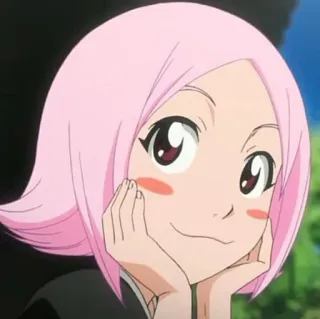 🍥 Yachiru Kusajishi Bleach Anime, Bleach, Yachiru Kusajishi, Pinke Haare, Manga telegram sticker