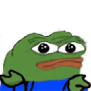 ☹️ Pepe the Frog pepe, frog, meme, internet meme, reaction telegram sticker