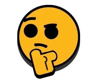 🤔 pensando, emoji, pensieroso, domanda, ponderando, curioso telegram sticker