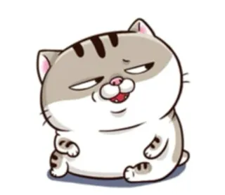 😬 Katze, Cartoon, Sticker, Tier, Lustig, Süß telegram sticker