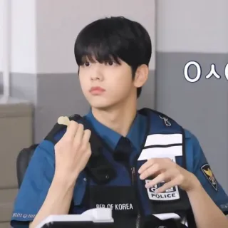 🦈 ㅇㅅㅇ 경찰, 한국 경찰, 경찰관, 제복 telegram sticker