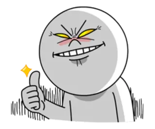 👍 Emoji, Karakter, Jempol ke atas, Stiker, Persetujuan, Positif telegram sticker