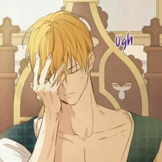 🌻 ugh đàn ông, thất vọng, facepalm, khó chịu, kiệt sức telegram sticker