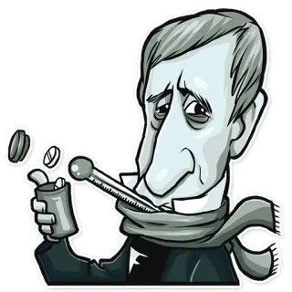 😷 malade, mal, rhume, grippe, thermomètre, pilules, médicament telegram sticker