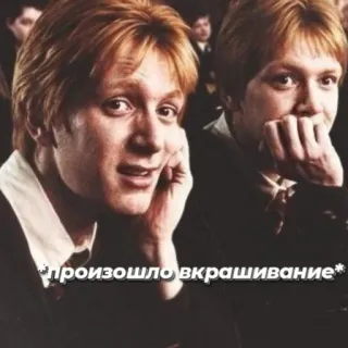 😍 *произошло вкрашивание* meme, russian, text, quote telegram sticker